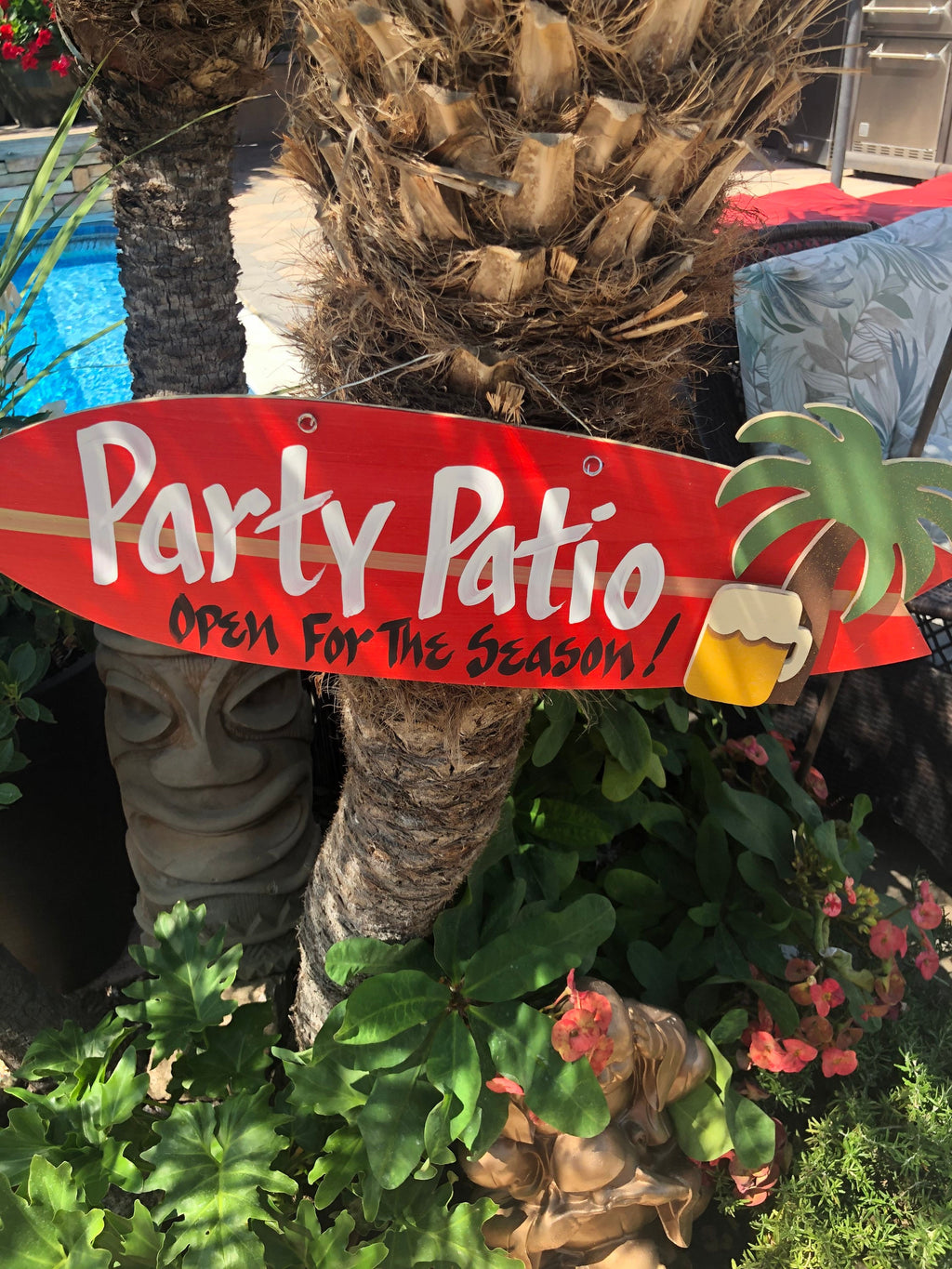Personalized Handmade Surfboard Sign
