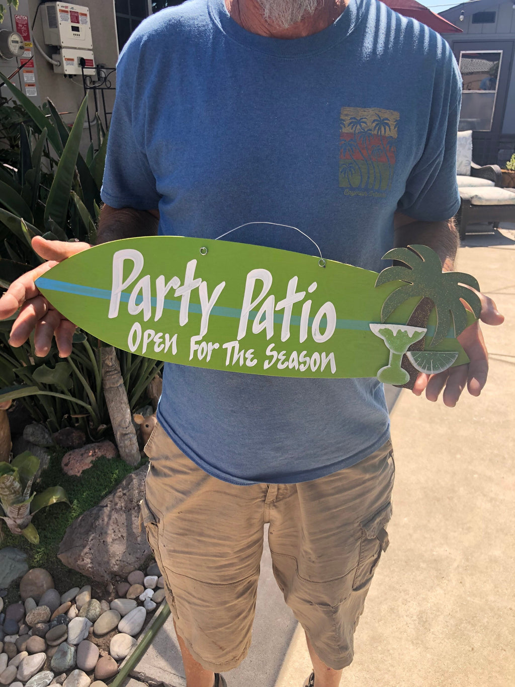 Personalized Handmade Surfboard Sign