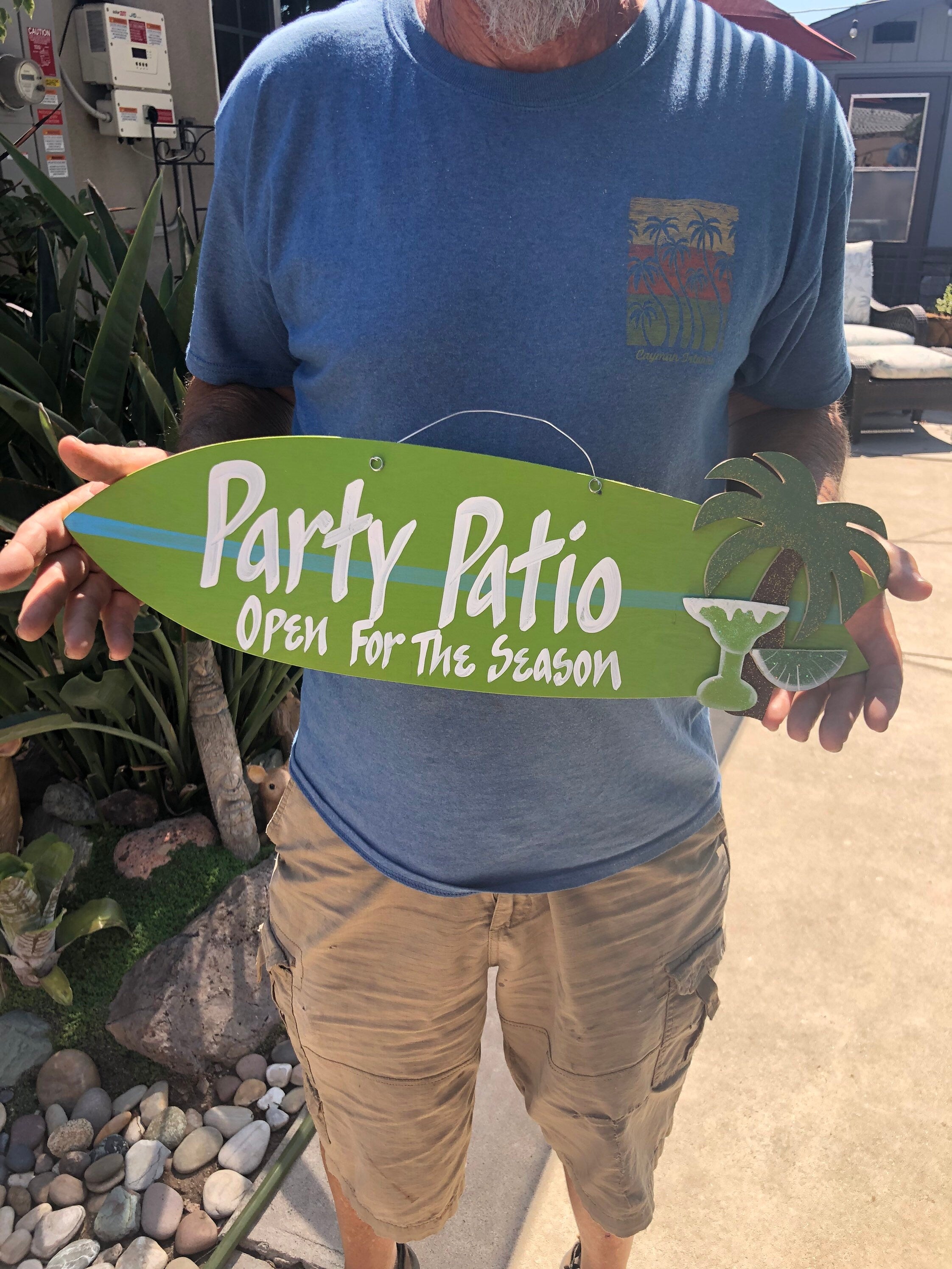 Personalized Handmade Surfboard Sign