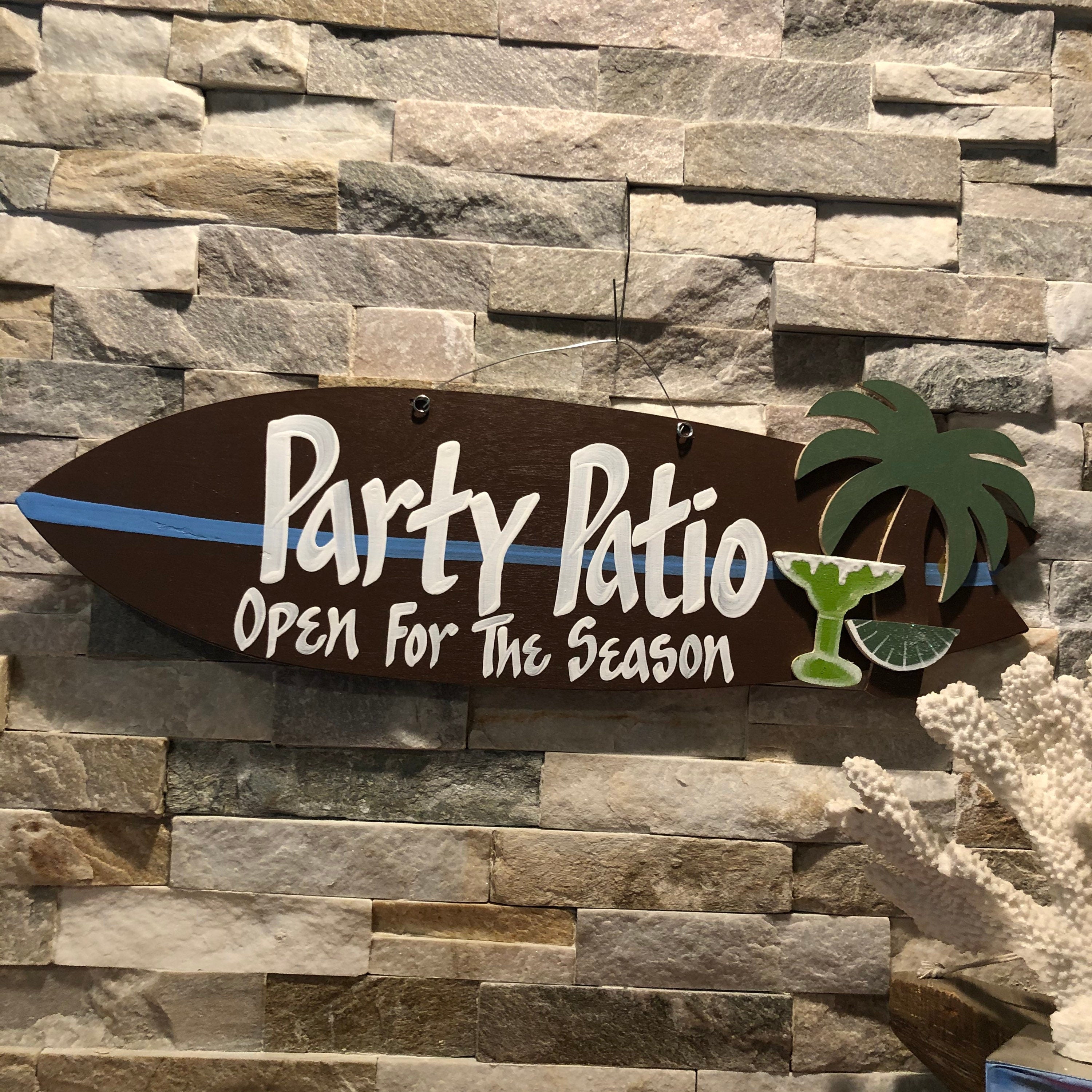 Personalized Handmade Surfboard Sign