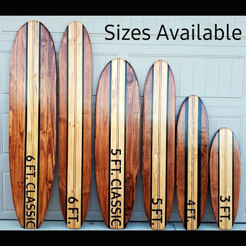 Tiki Beach Decorative Longboard Wood Board