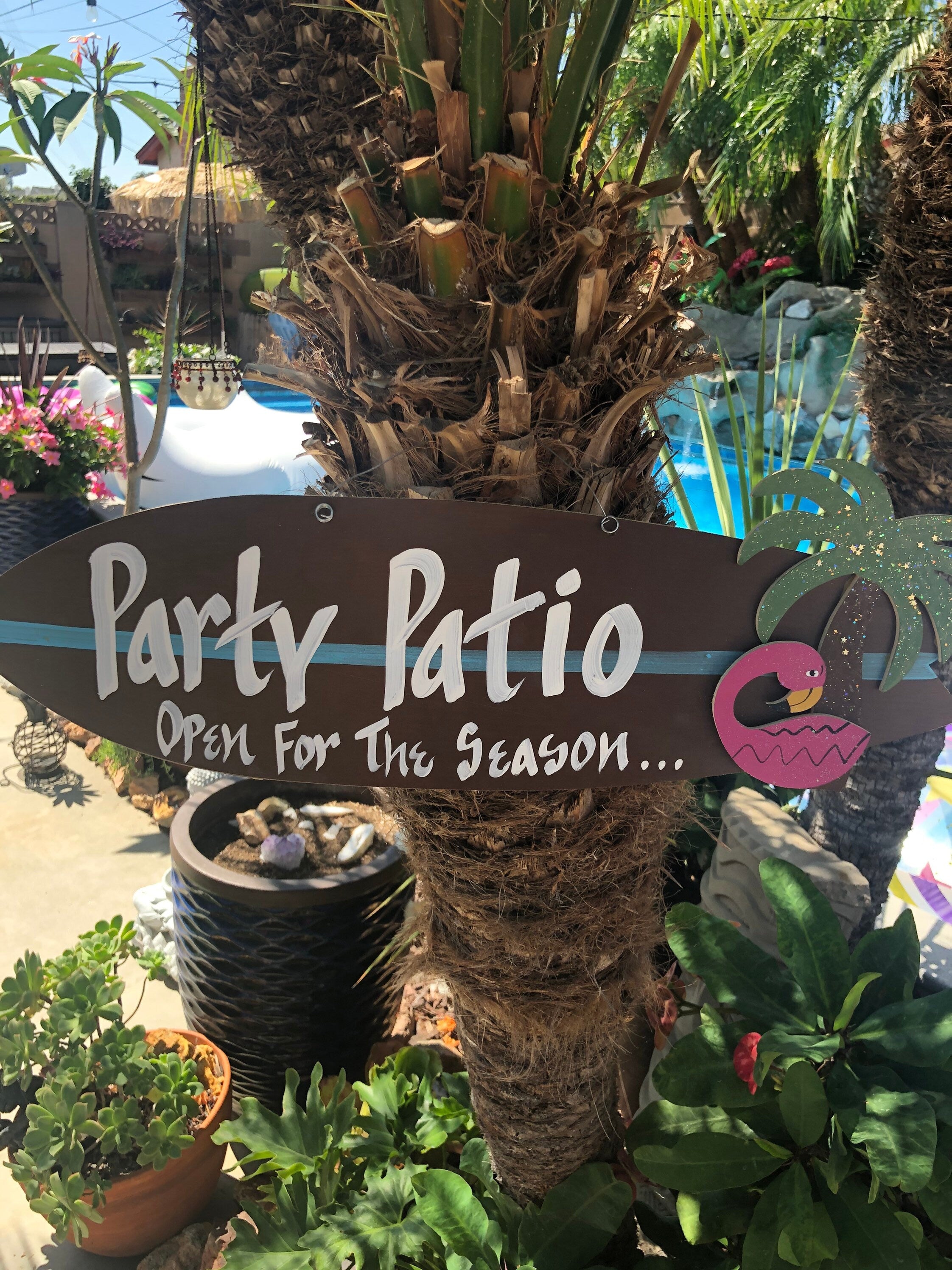Personalized Handmade Surfboard Sign