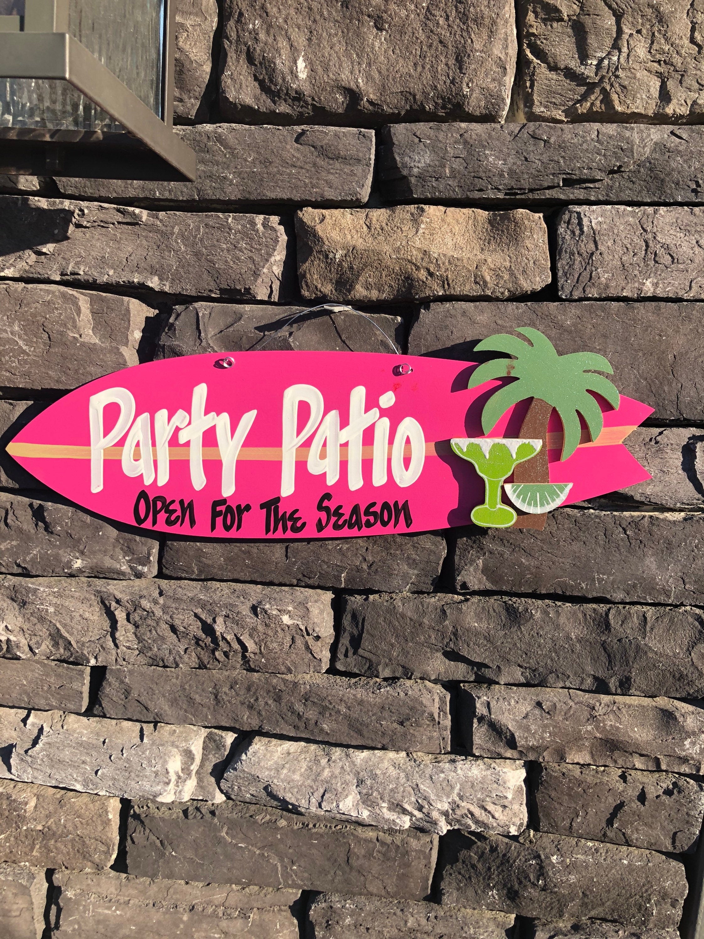 Personalized Handmade Surfboard Sign