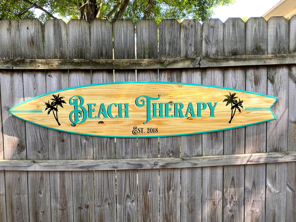 Personalized Surfboard Tiki Bar Decor