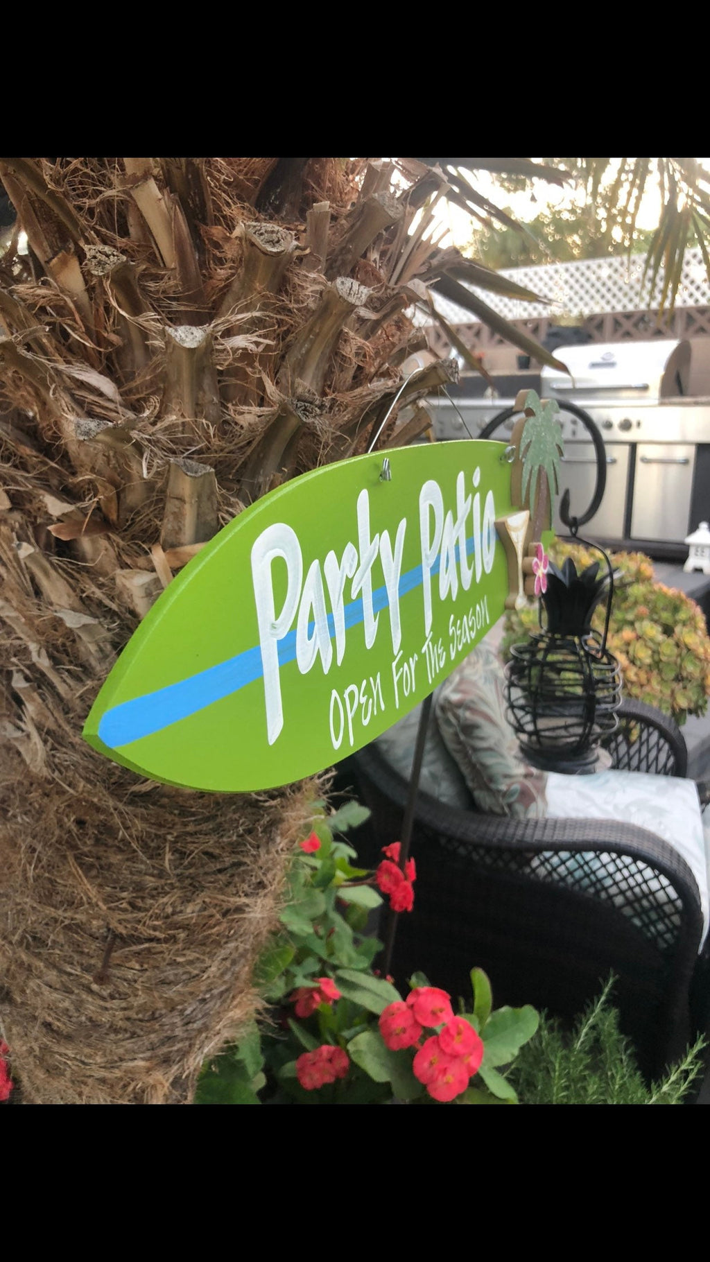 Personalized Handmade Surfboard Sign