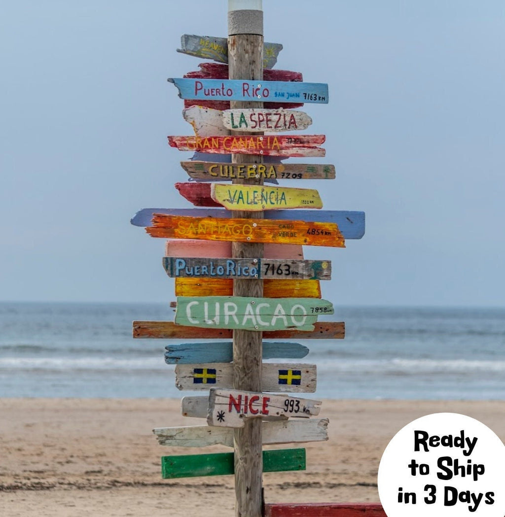 Tiki Bar Sign Beach House Decor | Wood Arrows | Tiki Decor | Directional Signs | Coastal Custom Beach Signs | Wooden Sign