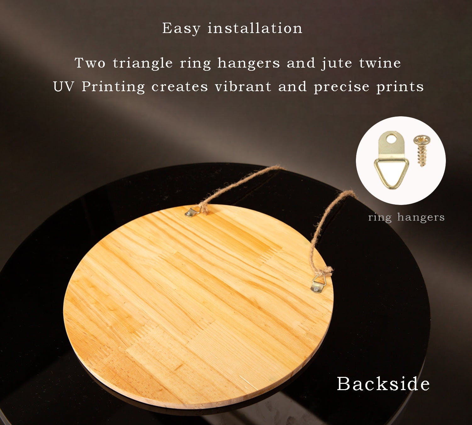 Personalized Tiki Bar Round Wood Sign