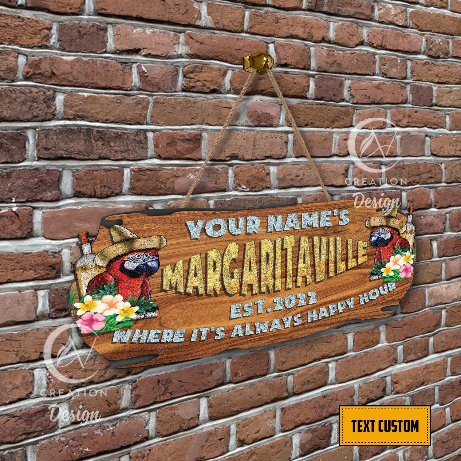 Personalized Gift Tiki Bar Margaritaville Wood Sign Pool Bar Wooden Sign Tiki Bar Sign Tiki Lounge Beach House Decor Tiki Room Home Bar Sign