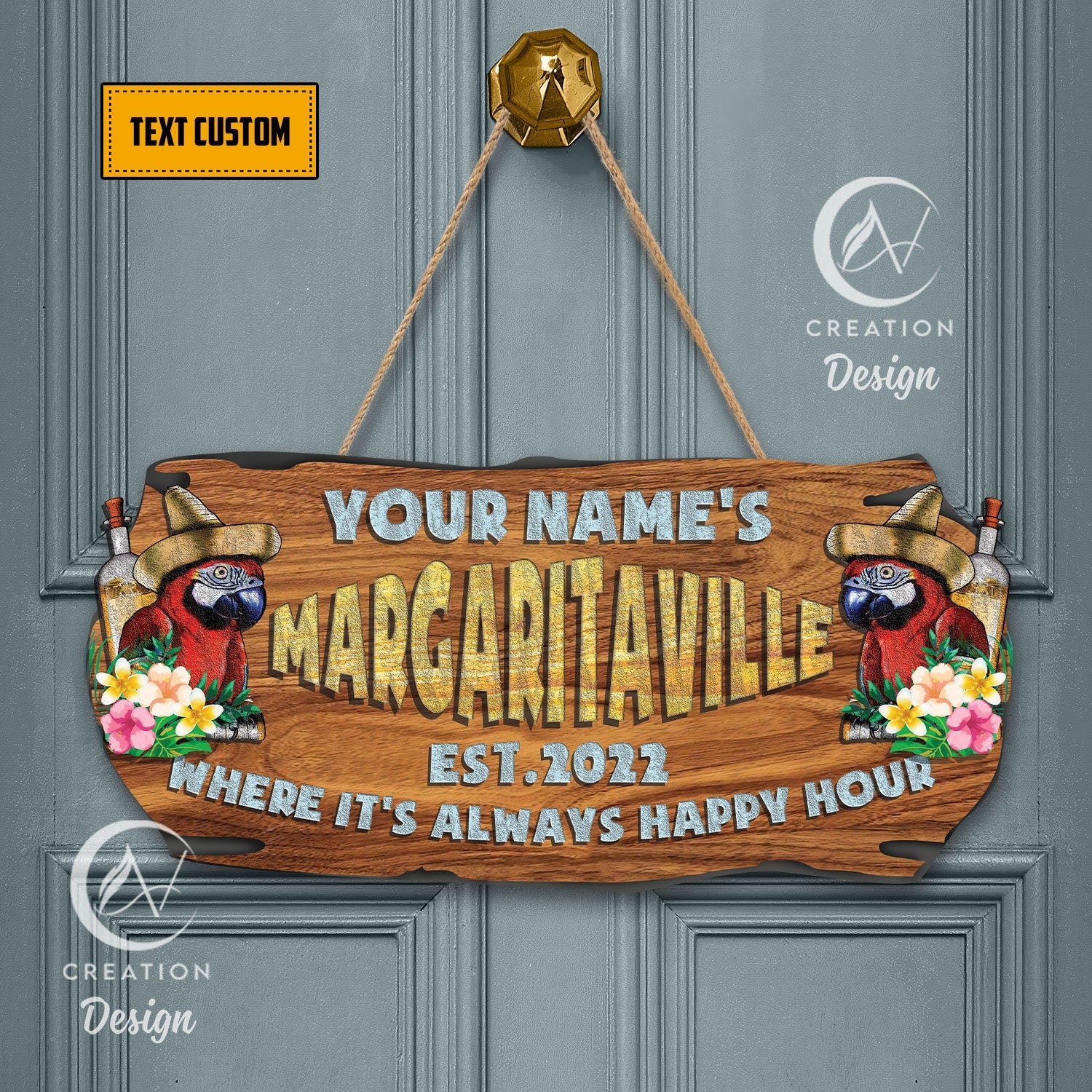 Personalized Gift Tiki Bar Margaritaville Wood Sign Pool Bar Wooden Sign Tiki Bar Sign Tiki Lounge Beach House Decor Tiki Room Home Bar Sign