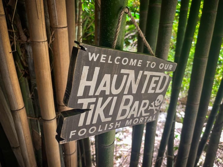 Welcome to our Haunted Tiki Bar