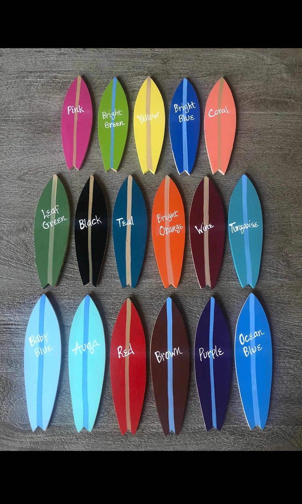 Personalized Handmade Surfboard Sign