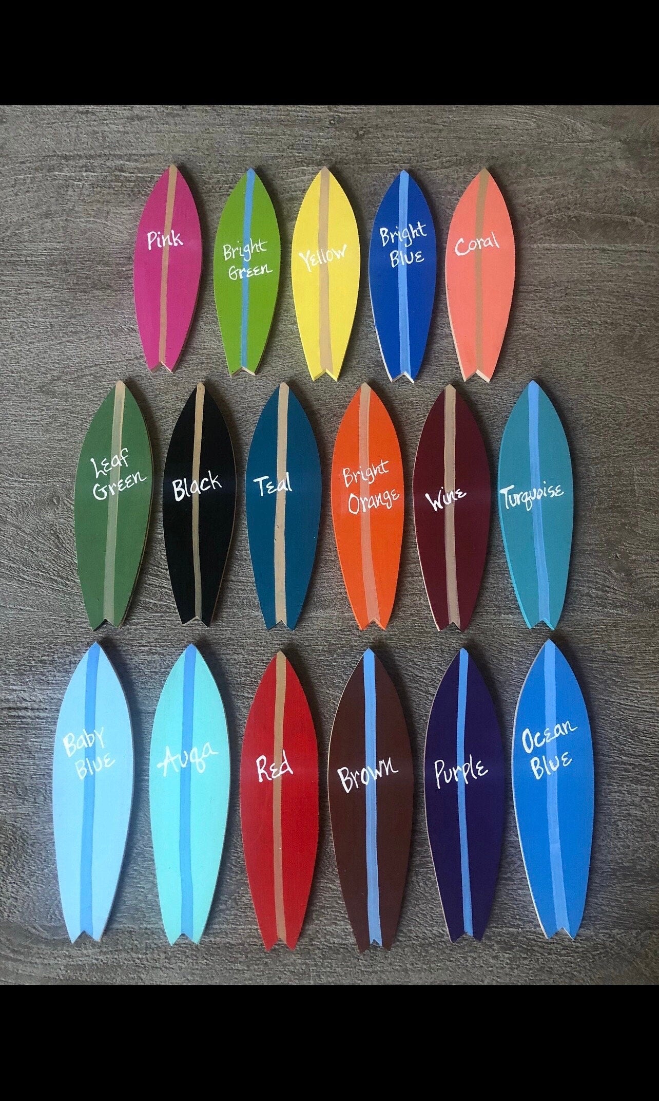 Personalized Handmade Surfboard Sign