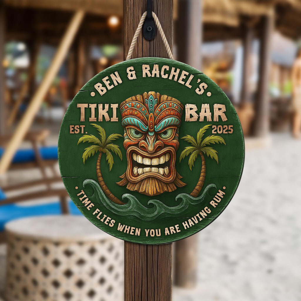 Personalized Tiki Bar Sign, Tiki Lounge Sign, Tiki Decorations, Bar Decor, Summer Gift, Pool Bar, Summer Decor