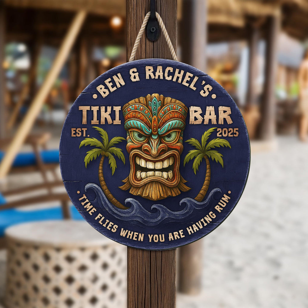 Personalized Tiki Bar Sign, Tiki Lounge Sign, Tiki Decorations, Bar Decor, Summer Gift, Pool Bar, Summer Decor
