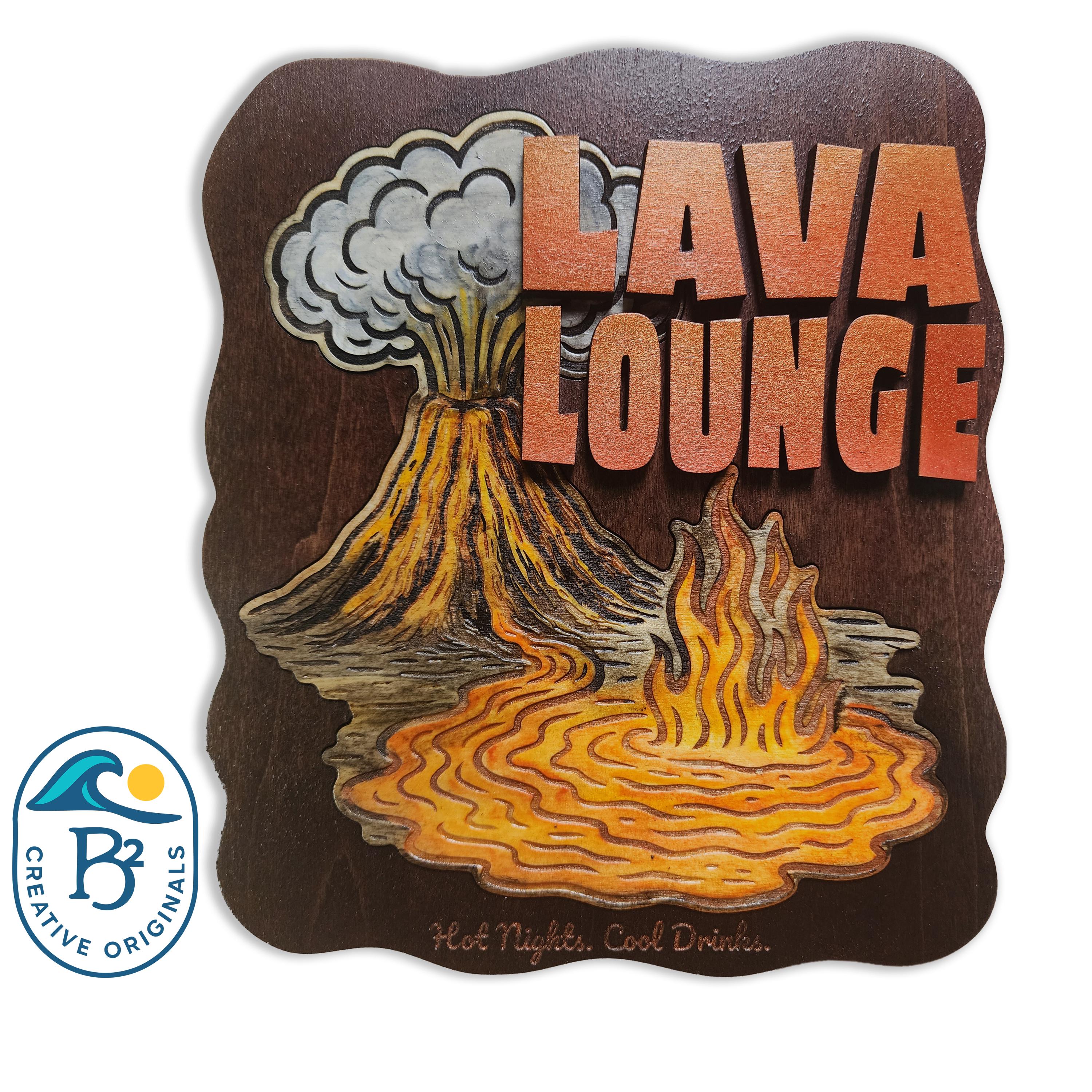 Lava Lounge Tiki Bar Sign
