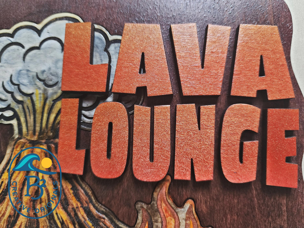 Lava Lounge Tiki Bar Sign