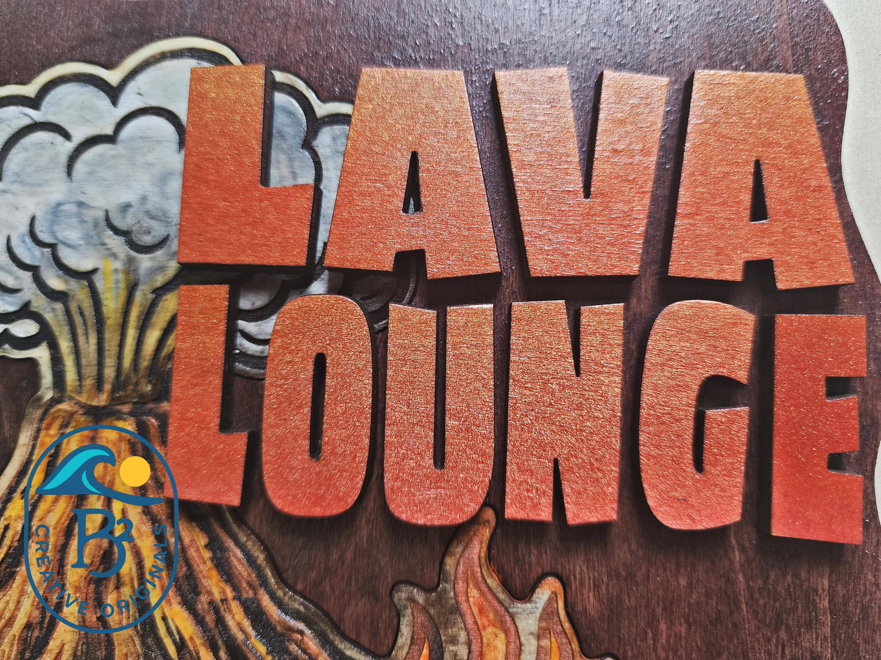Lava Lounge Tiki Bar Sign