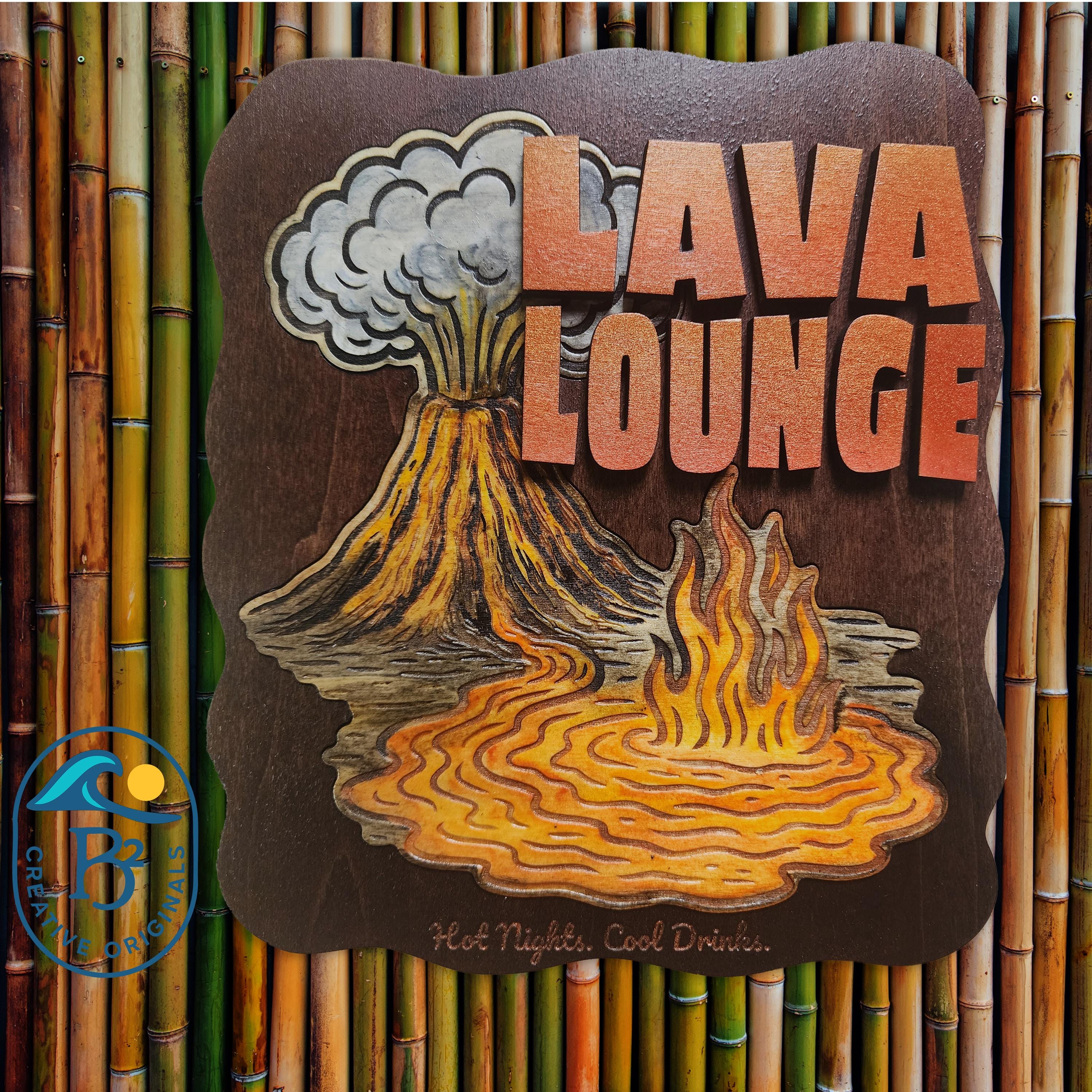 Lava Lounge Tiki Bar Sign
