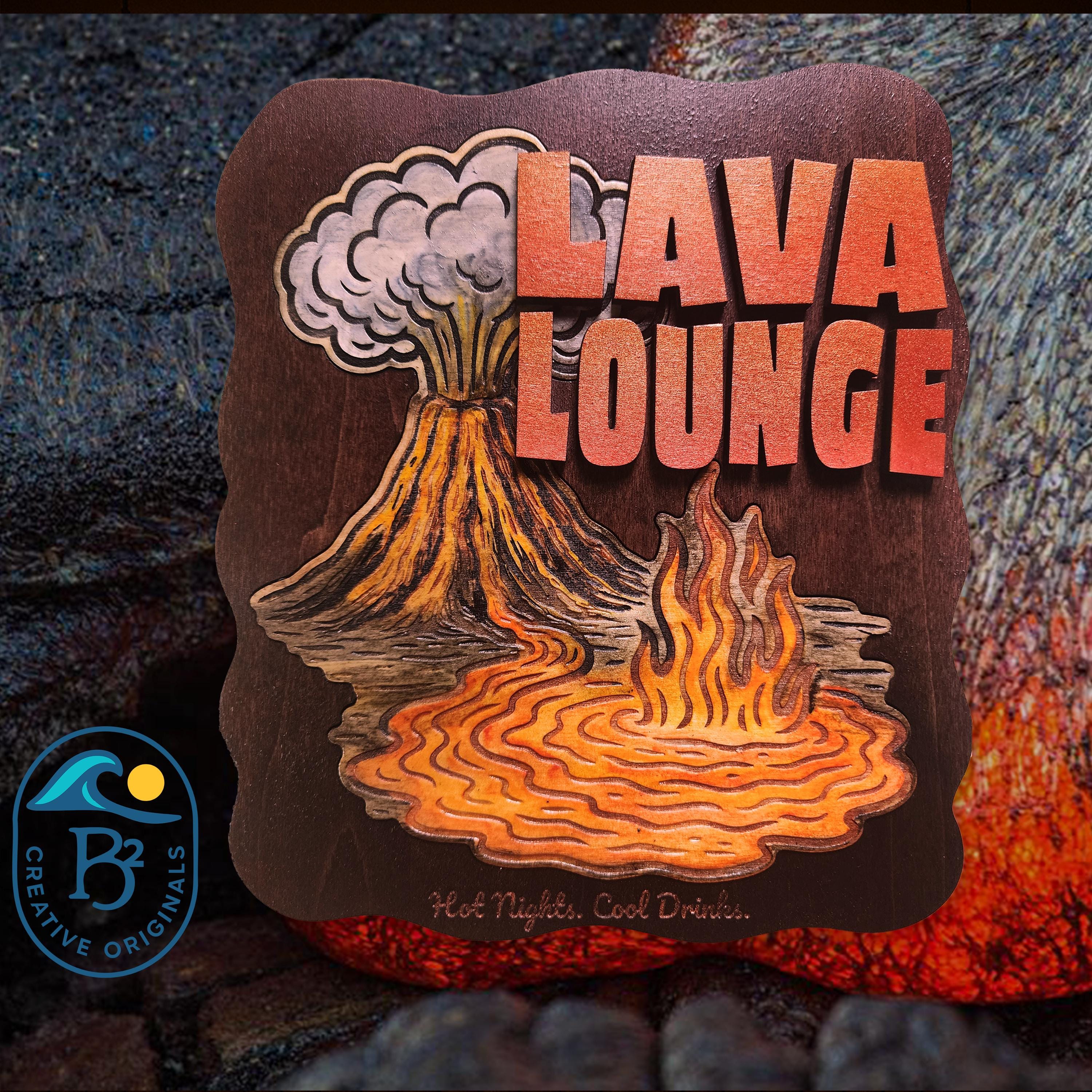 Lava Lounge Tiki Bar Sign